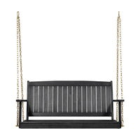 Tambora Porch Swing Dark Grey Wood Metal