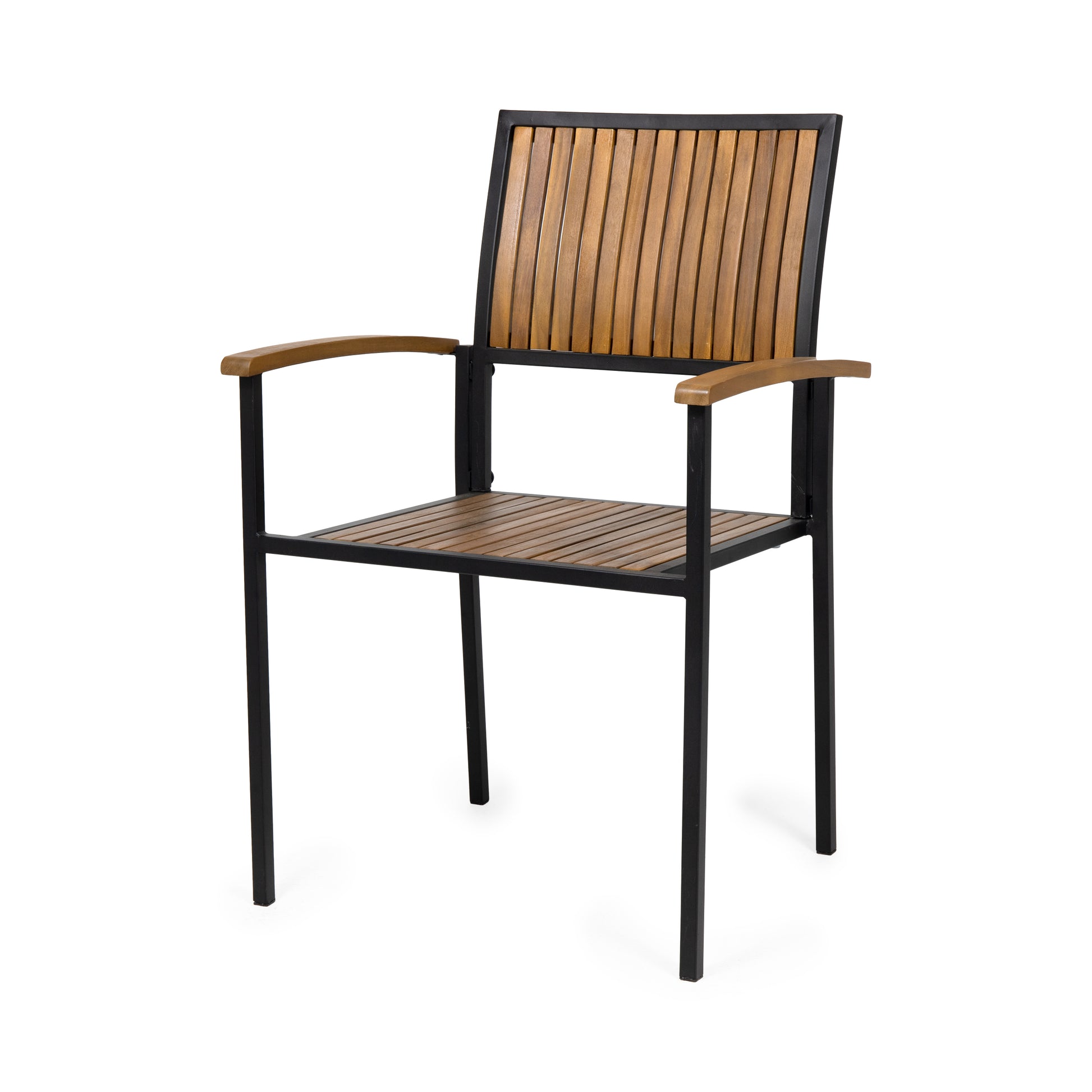 Bridget Wood And Metal Chair Beige Wood