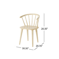 30 Inch Caprail Chair Cream Rubber