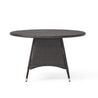 Corsica Rd Dining Table Brown Wicker