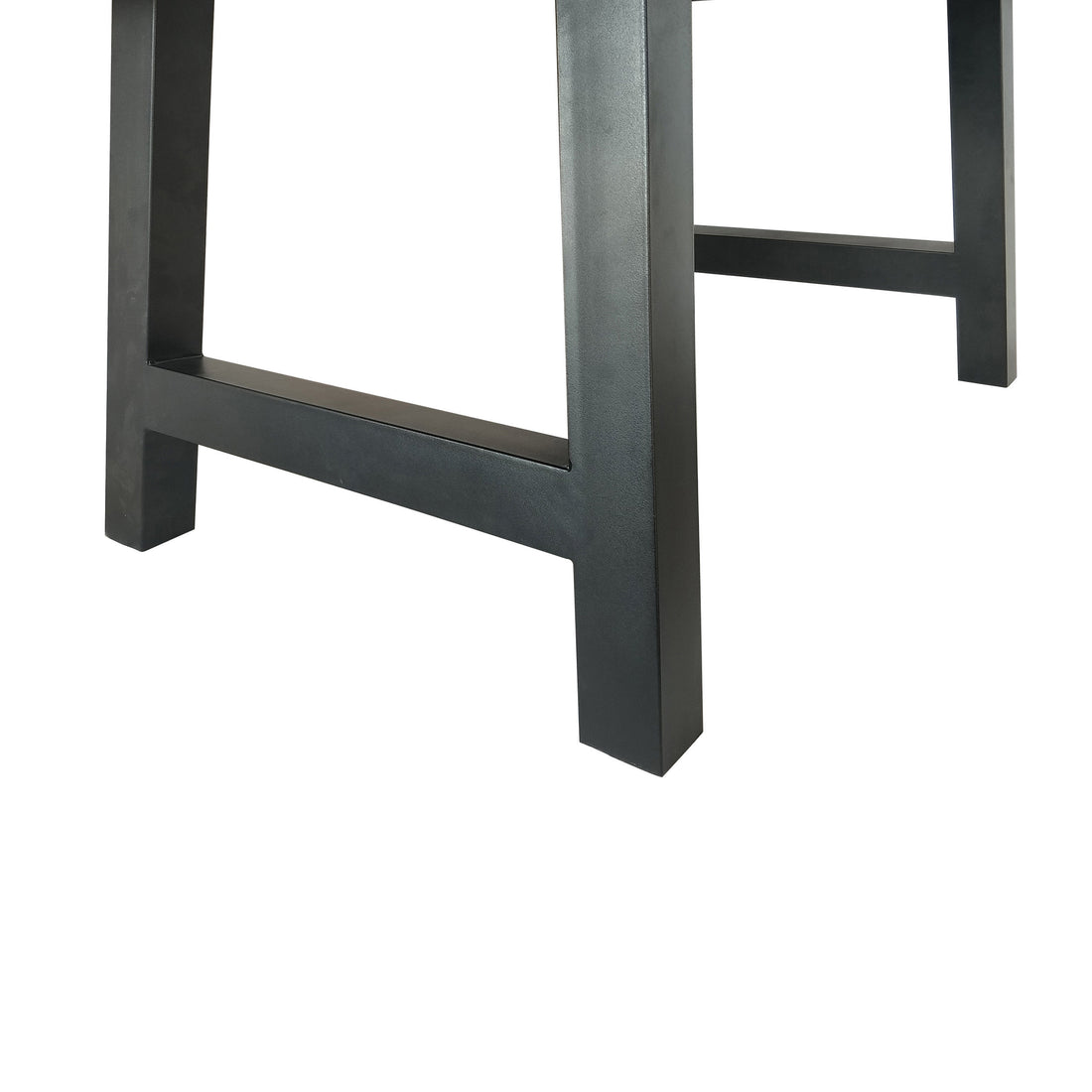 Lido Concrete Dining Table Leg Black Iron