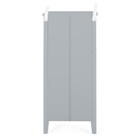 1 Drawer Storage Rack Gray Mdf