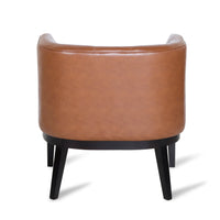 Accent Chair Light Brown Fabric