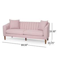 3 Seater Sofa Blush Fabric