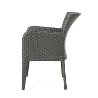 Anaya Kd Pe Dining Chair,Set Of 2 Grey Iron