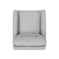 Glider Swivel Recliner Chair Light Grey Fabric