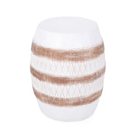 End Table Brown White Magnesium Oxide