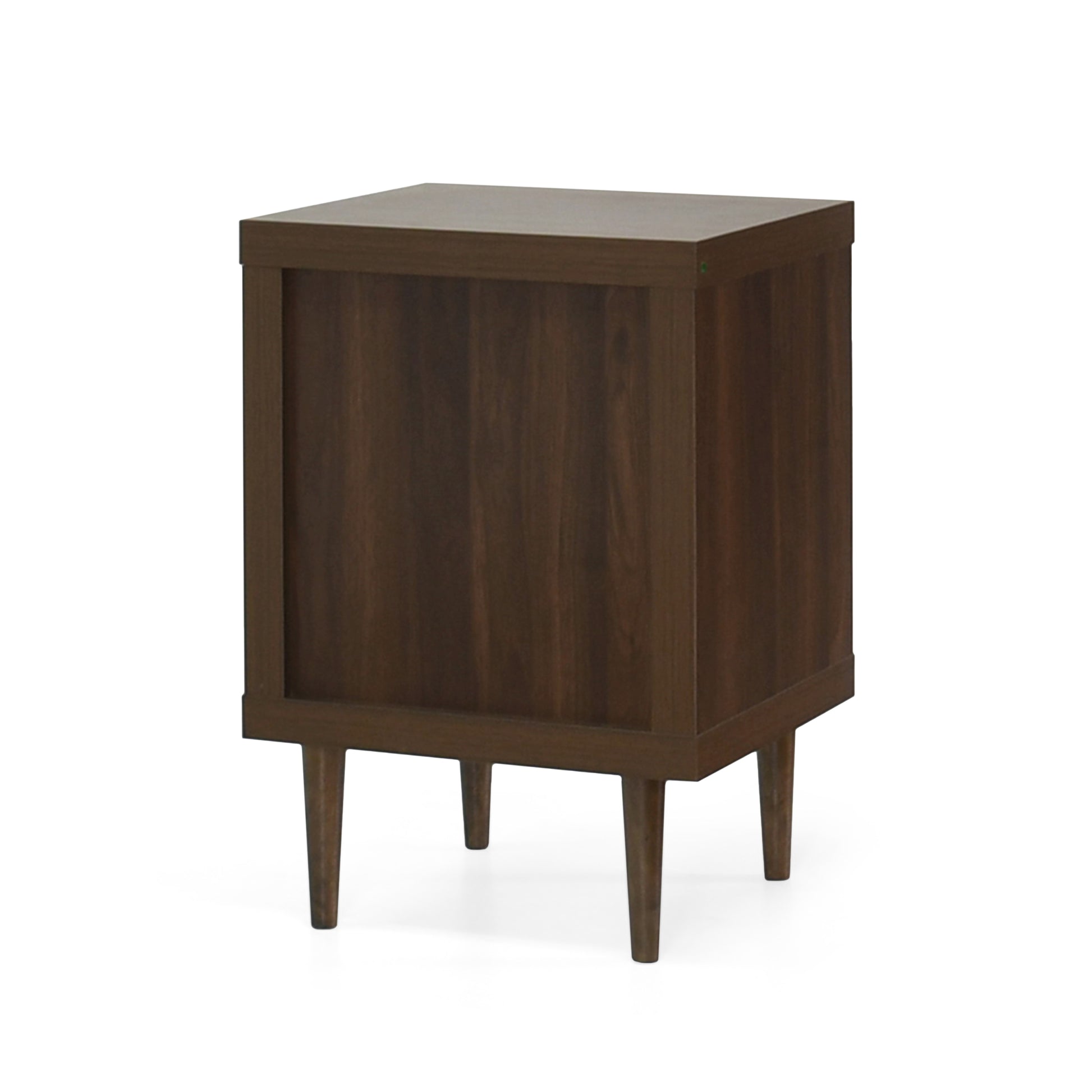 1 Drawer Nightstand Walnut Mdf