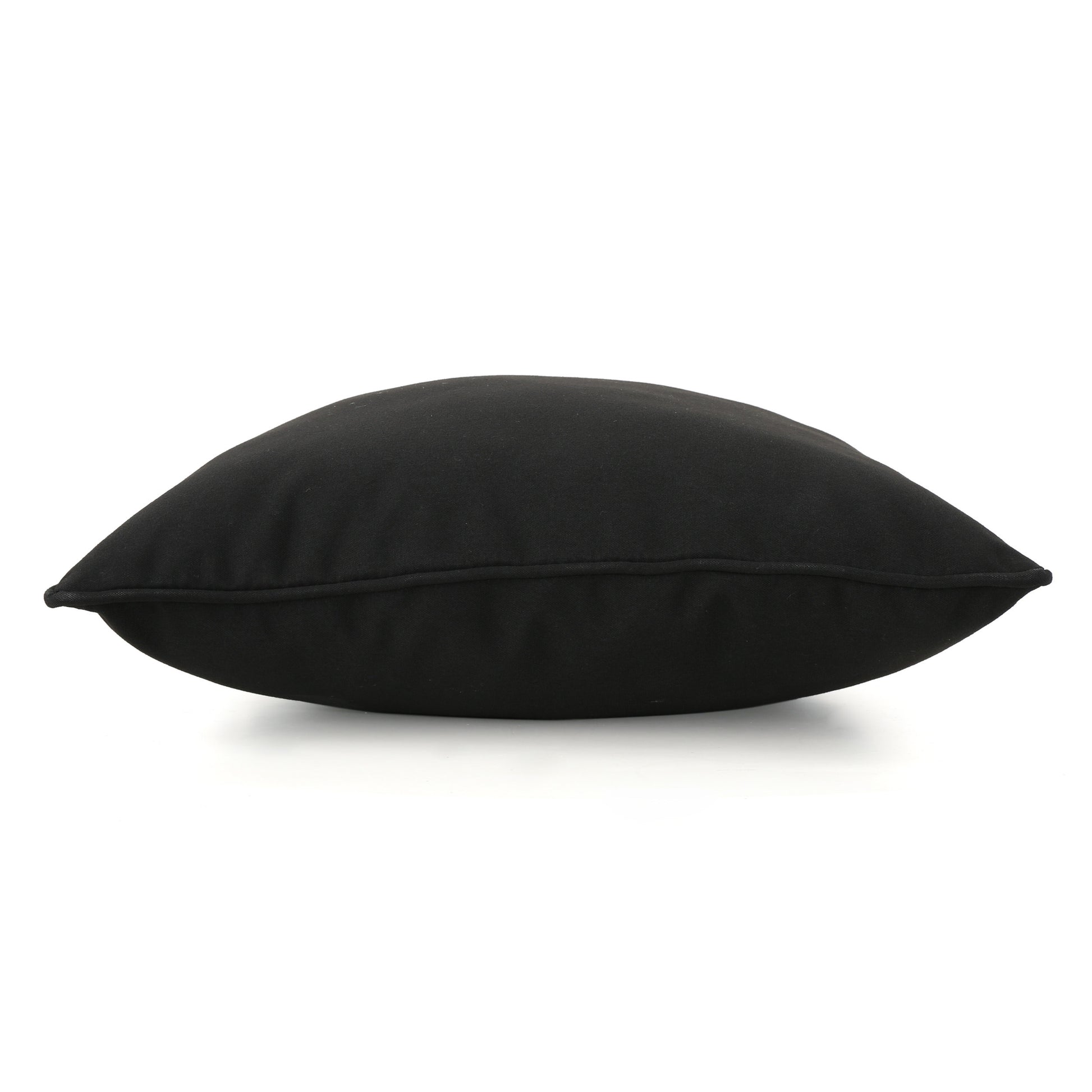 Coronado Square Pillow Black Fabric