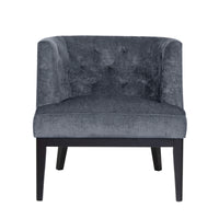 Accent Chair Charcoal Fabric