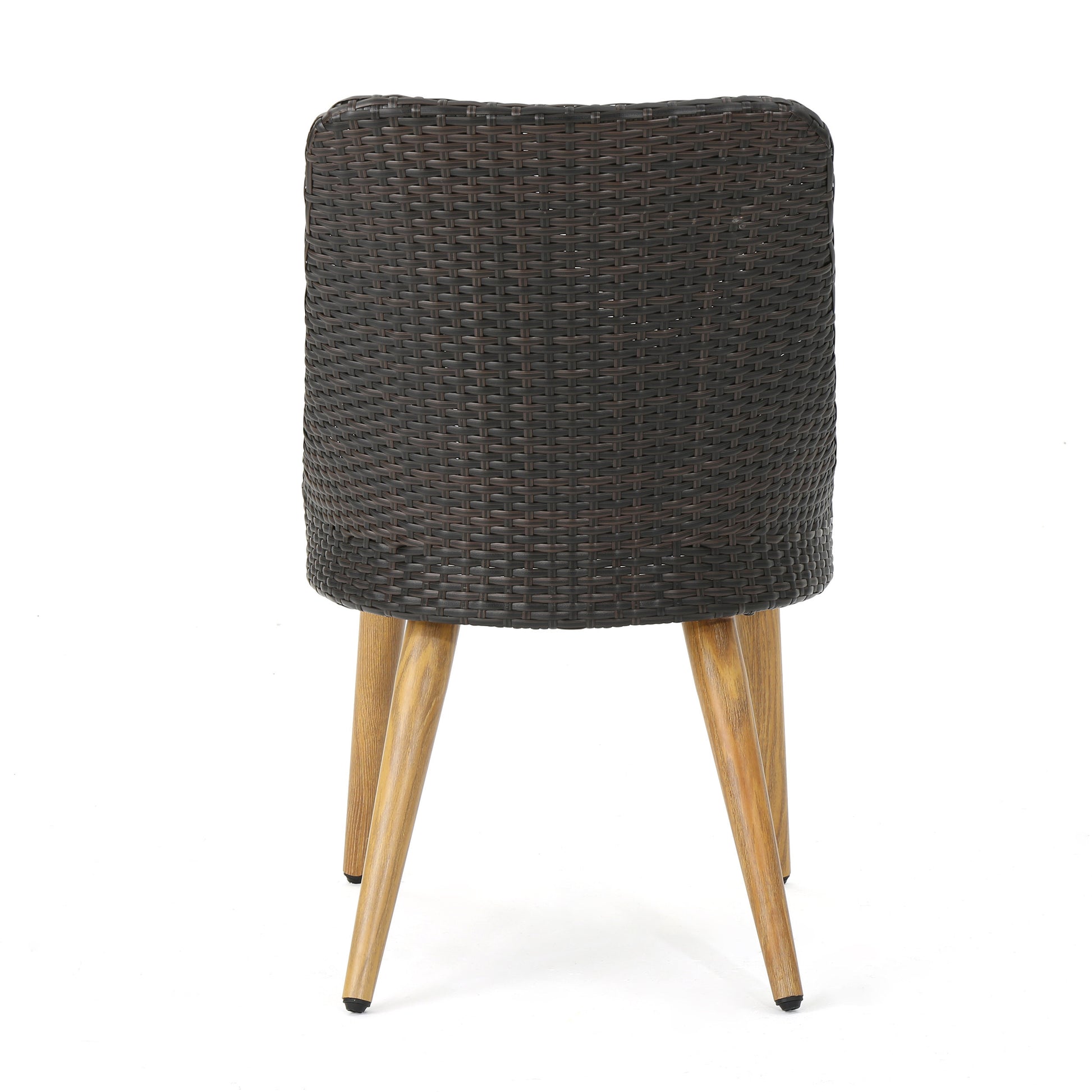 Delphi Dining Chair With Heat Transfer Legs Brown Multi Rattan