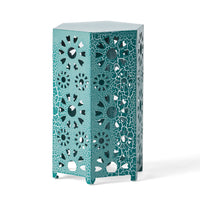 Eliana 14" Side Table Teal Iron