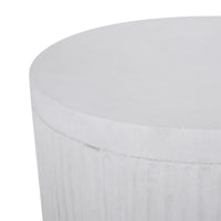 End Table Antique White Magnesium Oxide