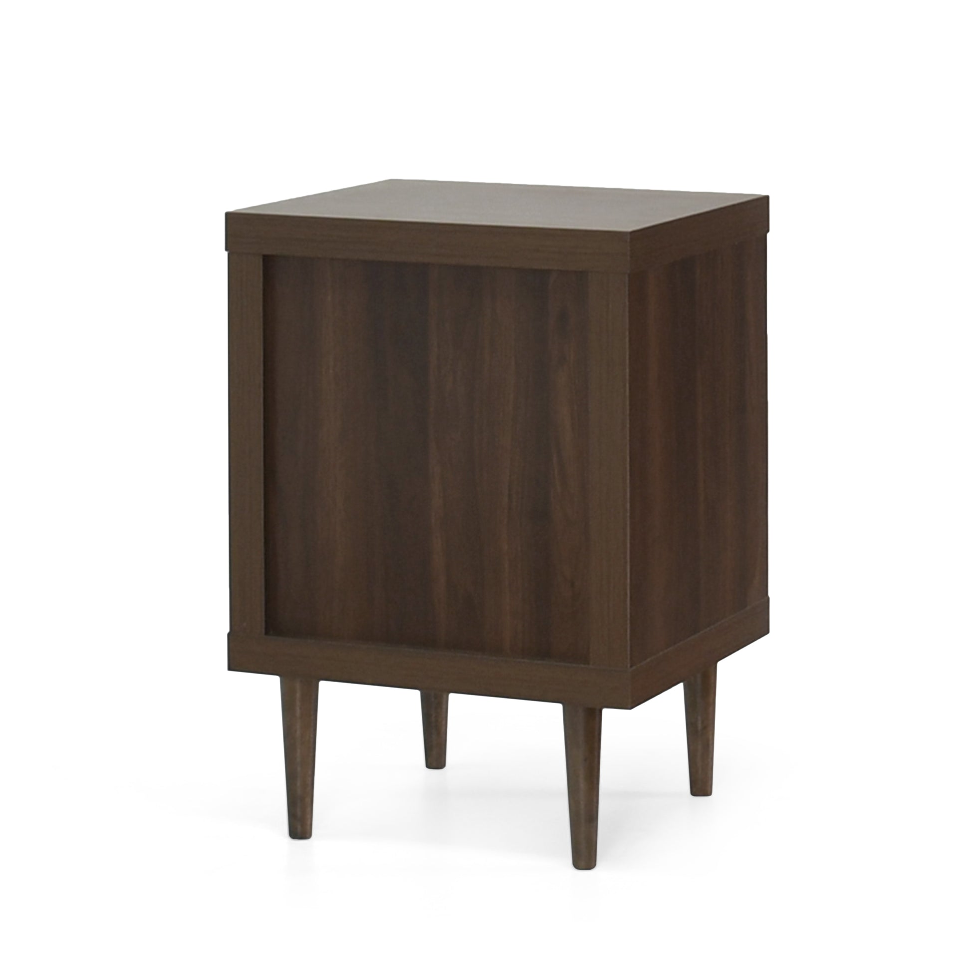 1 Drawer Nightstand Walnut Mdf