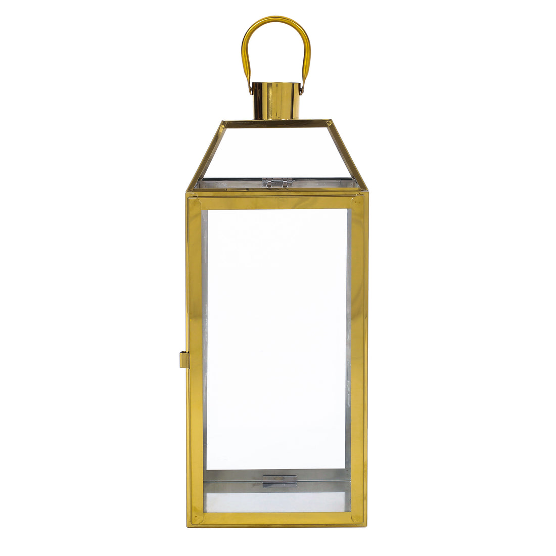 Harris 18"H Stainless Steel Lantern Gold Stainless Steel