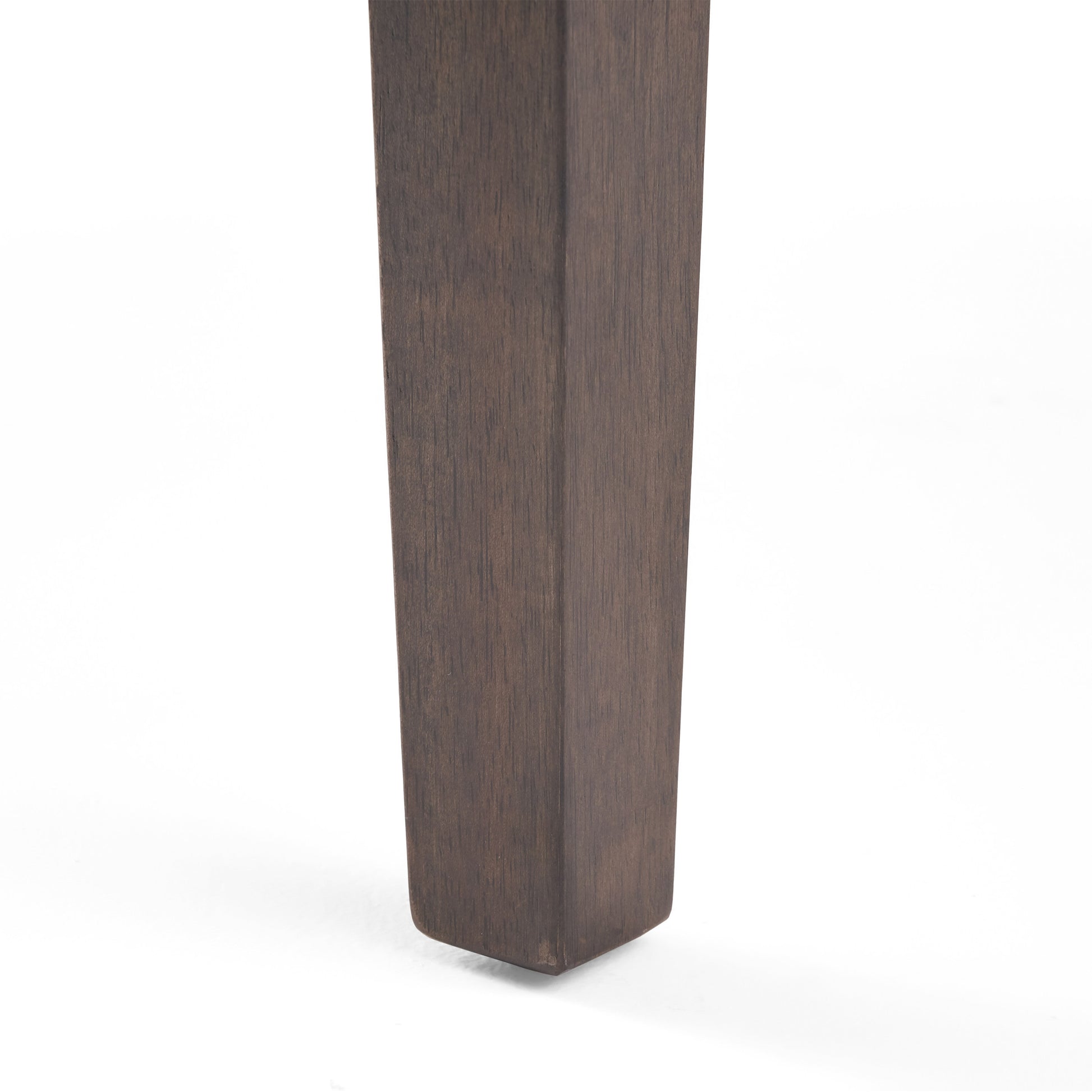 Dining Table With Square Leg Brown Solid Wood Mdf