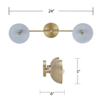 Pedretti Bronze 2 Light Indoor Sconce Bronze Iron