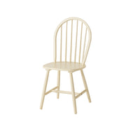 36 Inch H Spindle Back W.Chair Cream Rubber