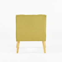 Arm Chair Yellow Fabric