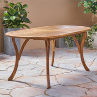 Acacia Wood 70" Dining Table Teak Wood