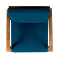 Perla Club Chair Blue Acacia Wood