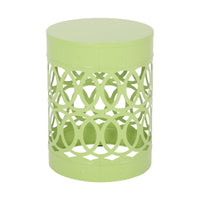 Metal S 2 End Table Green Iron