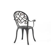 Camden 3Pc Cast Bistro Set W Ice Bucket Copper Aluminium