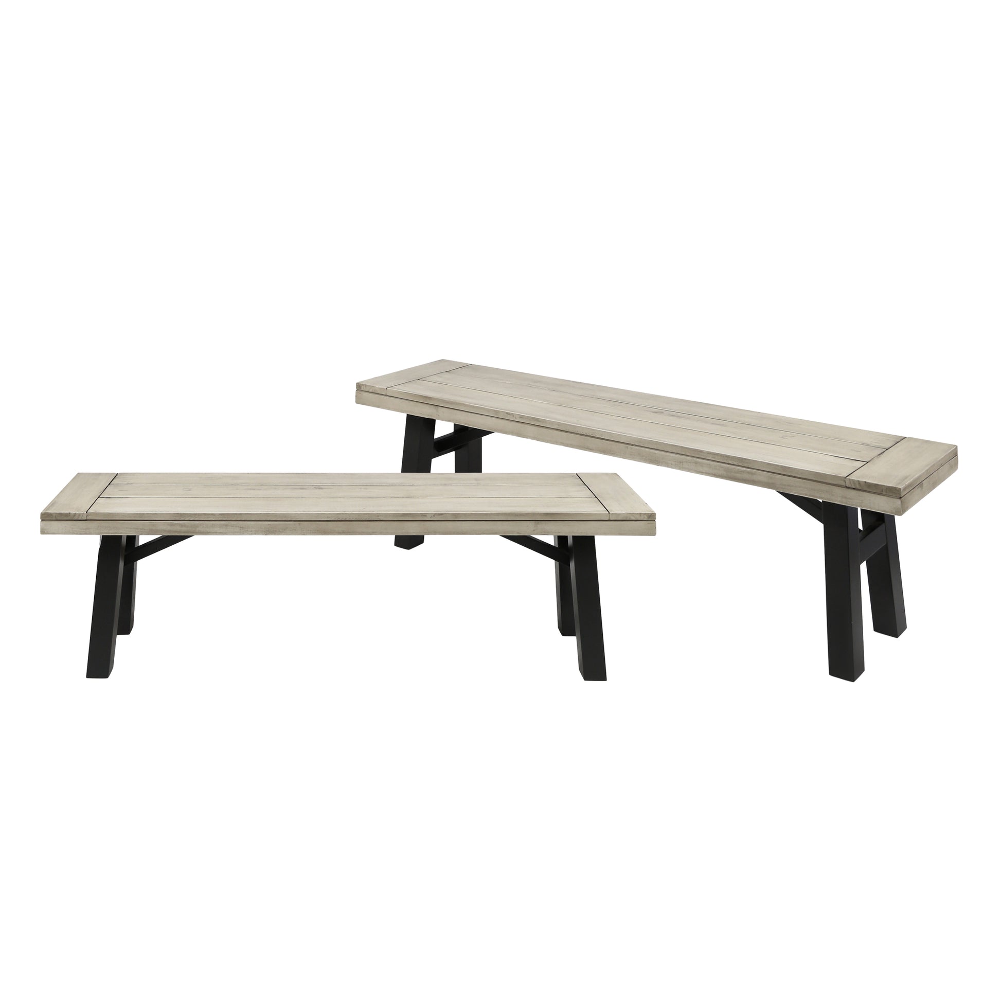 Bettina Bench Grey Acacia Wood