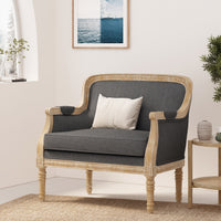 Club Chair Charcoal Fabric