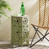 Eliana 14 Side Table Green Iron