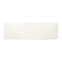 Nadine Chaise Lounge Cushion Cream Wood Waterproof Fabric