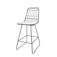 Niez Counter Stool Grey Ivory Iron