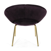 Leisure Chair Black Berry Velvet