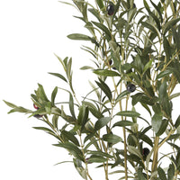 120Cm Artificial Olive Tree Green Iron Plastic