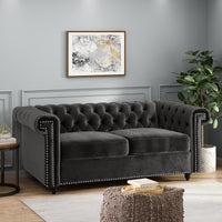 Seat Black Velvet 2 Seat