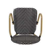 Barstool Black Wicker