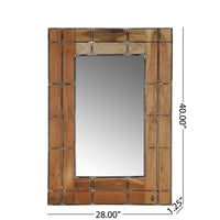 Mirror Brown Wood