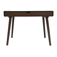 Tina Writing Desk Grey Brown Wood