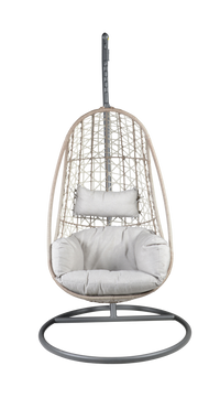Cayden Basket Chair Black Black Fabric