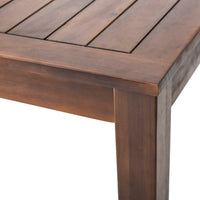 Manila 69'' Table Dark Brown Garden & Outdoor Wood