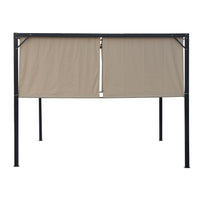 Westray Steel 9.5 X 9.5 Ft. Gazebo Beige Iron