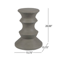 Eureka 22 Mgo Side Table Light Grey Concrete