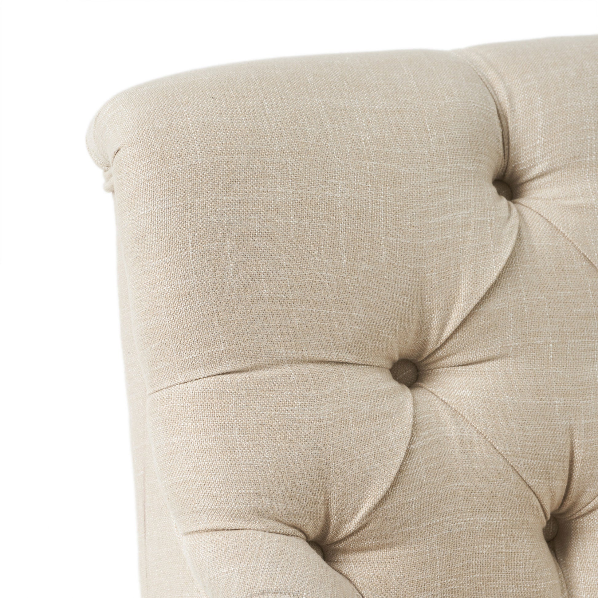 Nicole Kd Settee Light Beige Fabric