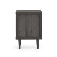 1 Drawer Nightstand Grey Mdf