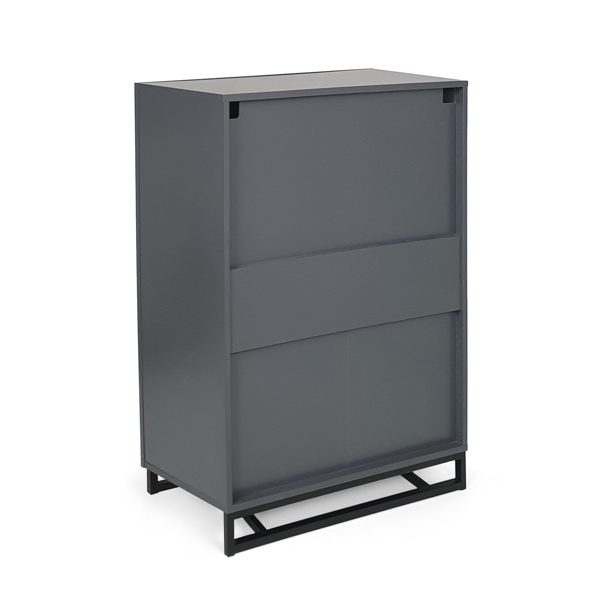 4 Drawer Chest Charcoal Grey Mdf