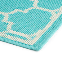 1636G 5'3"X7' Rug Teal Polypropylene