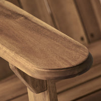 Malibu Adirondack Chair Natural Stained Acacia Wood