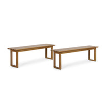 Nash Bench Set Of 2 Teak Wood