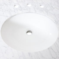 61'' Cararra White Marble Vanity Top&Ceramic Sink White Marble Marble