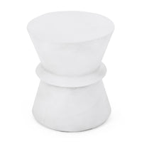 End Table Antique White Magnesium Oxide